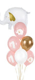 Латексови Балони - Една Годинка, Розово 30см - (1 пакет / 6 бр.) - Party Design