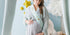 Лента "Mom to Be", Светло Тифани Синьо, 75 см - Party Design
