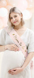 Лента "Mom to Be", Бледо Розова, 75 см - Party Design