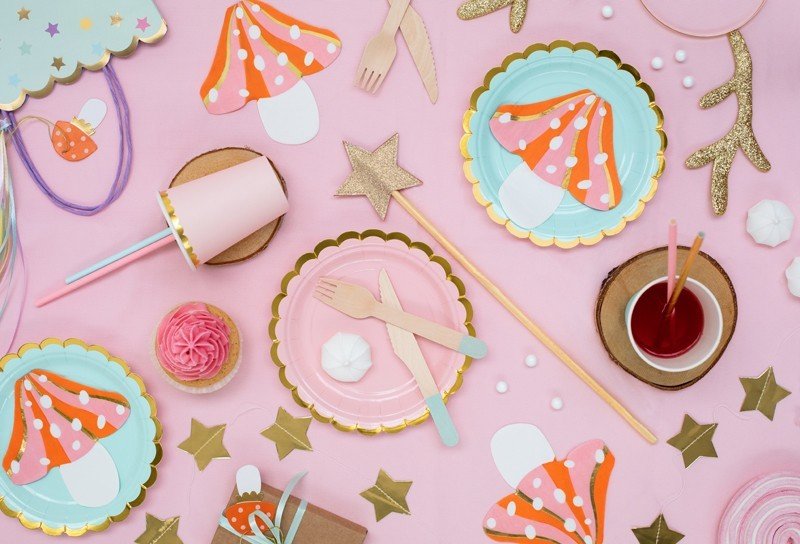 Салфетки Гъбка, Комбинация от Цветове 13х13.5см - (1 пакет / 20 бр.) - Party Design