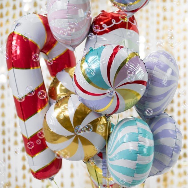 Фолиев Балон Близалка, Разноцветен, 35см - Party Design