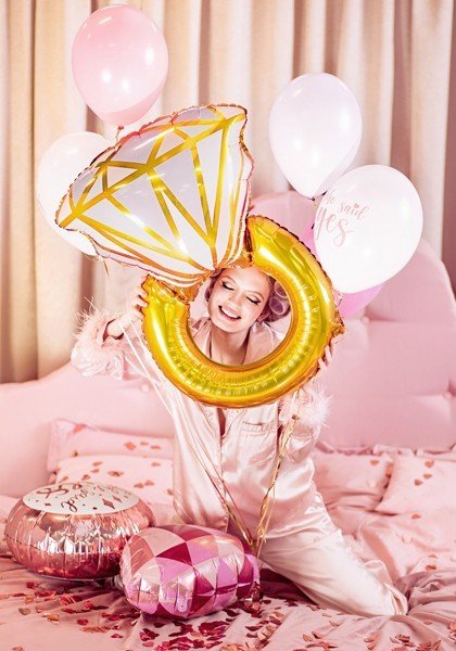 Букет от Балони с Пръстен - (1 пакет / 6 бр.) - Party Design