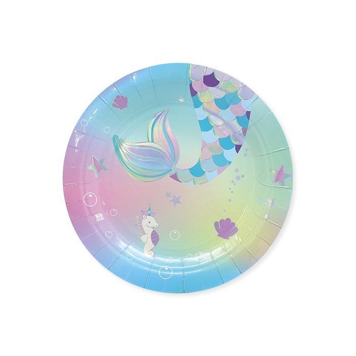 Парти Чинии "Mermaid", 18см - Party Design