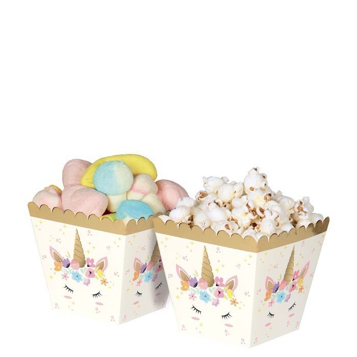 Кутии за Пуканки и Сладки - Еднорог - Party Design