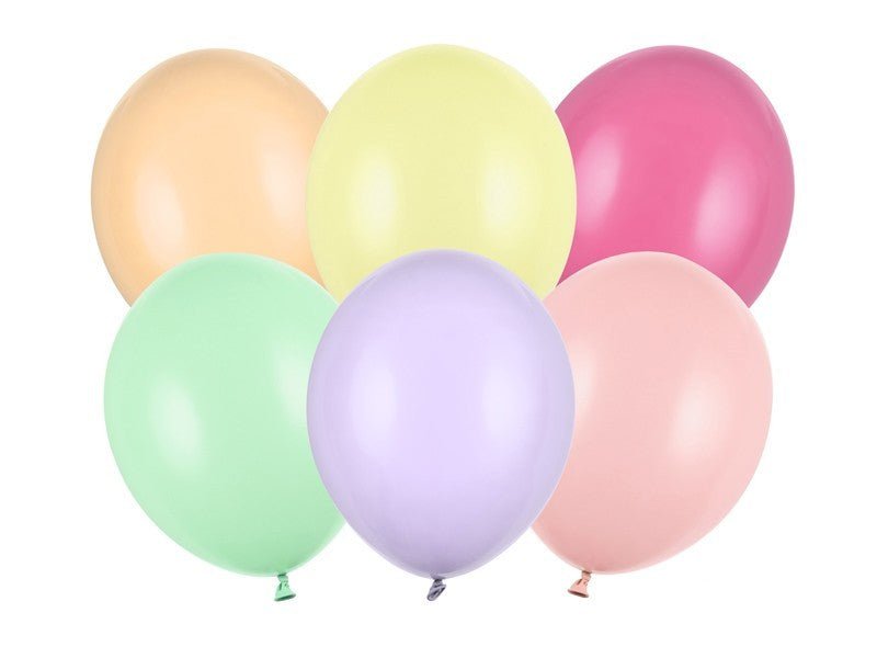 Светъл пастелен микс PartyDeco – 30 см, 50 бр.