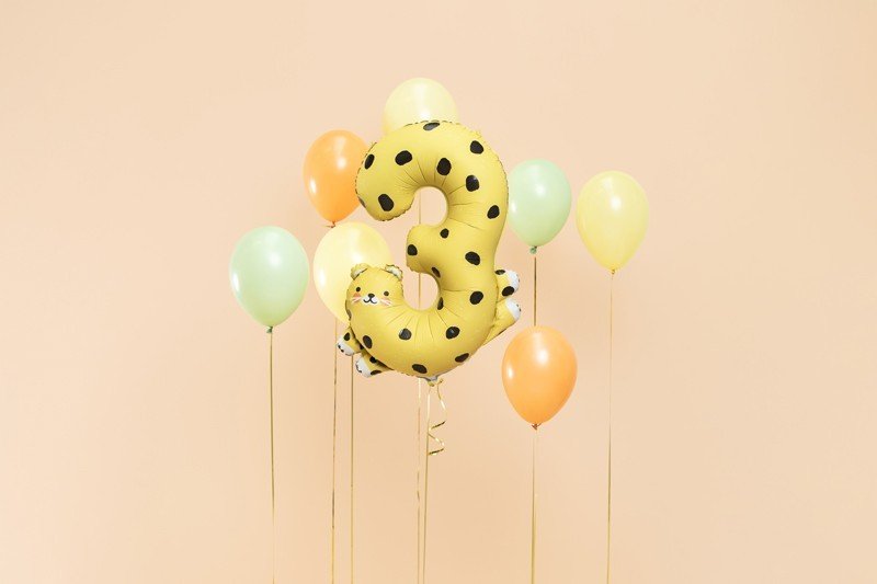 Фолиев Балон Номер 3 - Гепард, 68х98 см - Party Design