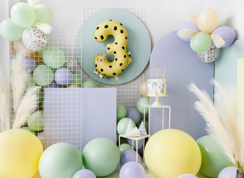 Фолиев Балон Номер 3 - Гепард, 68х98 см - Party Design