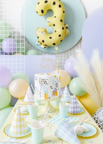 Фолиев Балон Номер 3 - Гепард, 68х98 см - Party Design