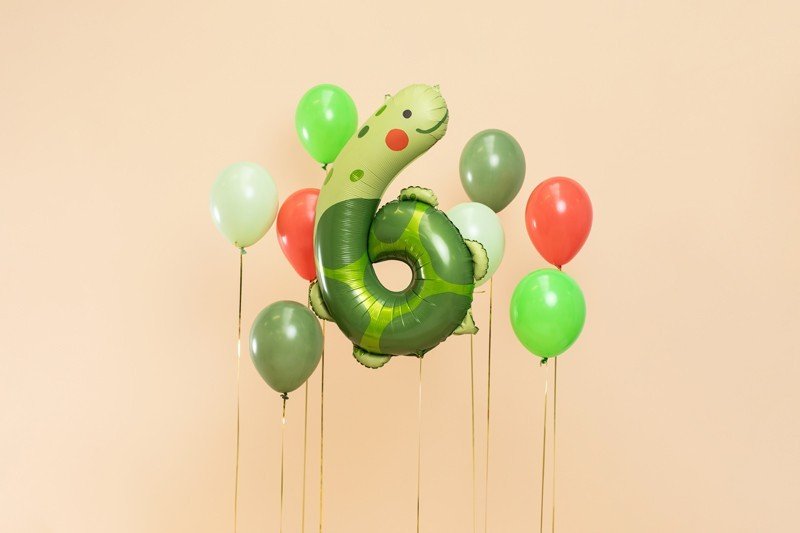 Фолиев Балон Номер 6 - Костенурка, 75х96 см - Party Design