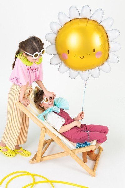 Фолиев Балон Слънце, 90см - Party Design