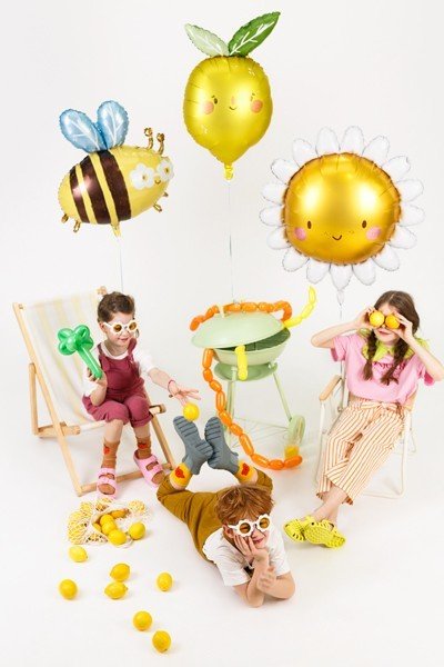 Фолиев Балон Слънце, 90см - Party Design