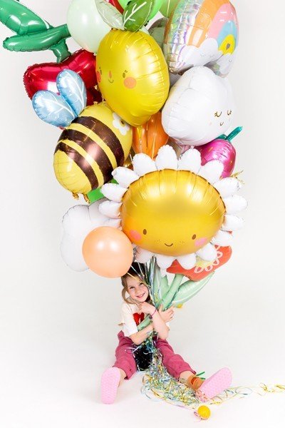 Фолиев Балон Слънце, 90см - Party Design