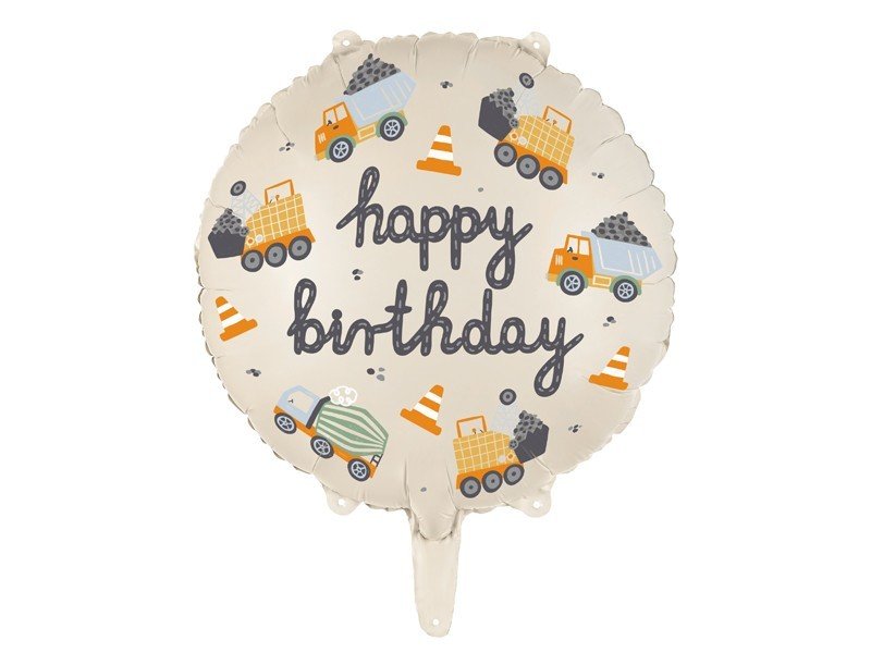 Фолиев Балон "Happy Birthday" за Момченца,45 см - Party Design