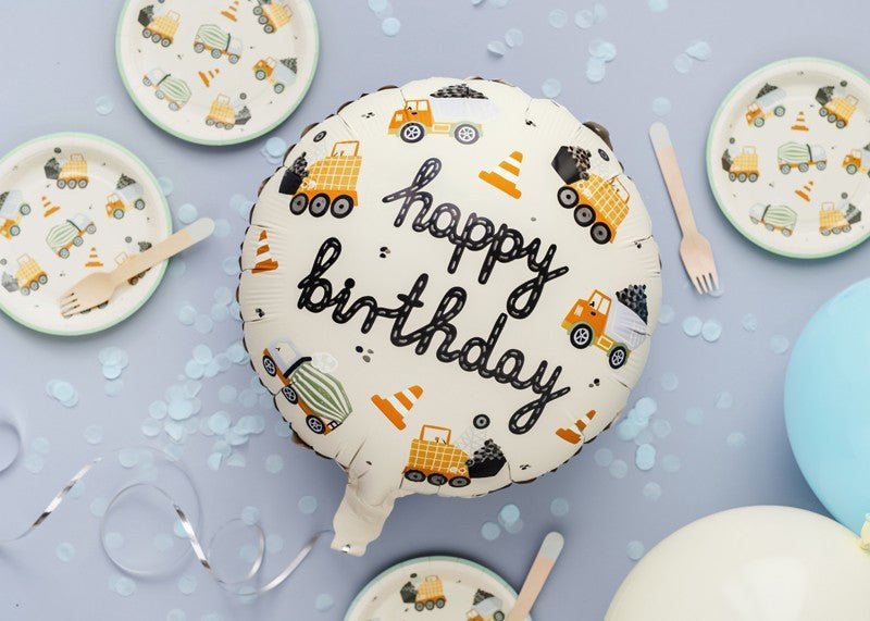 Фолиев Балон "Happy Birthday" за Момченца,45 см - Party Design