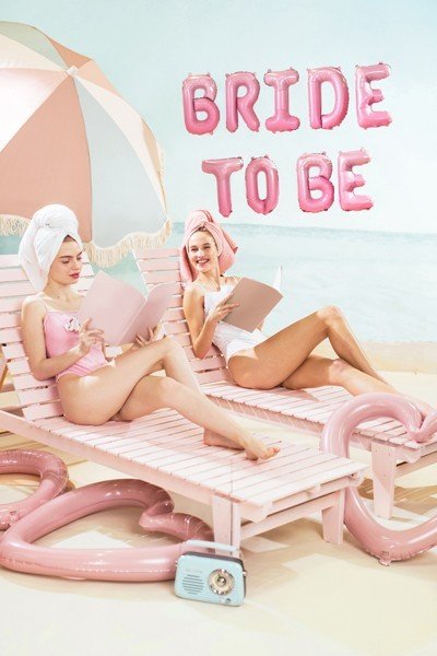 Фолиев Надпис "Bride to Be", 350х45 см, Розов - Party Design