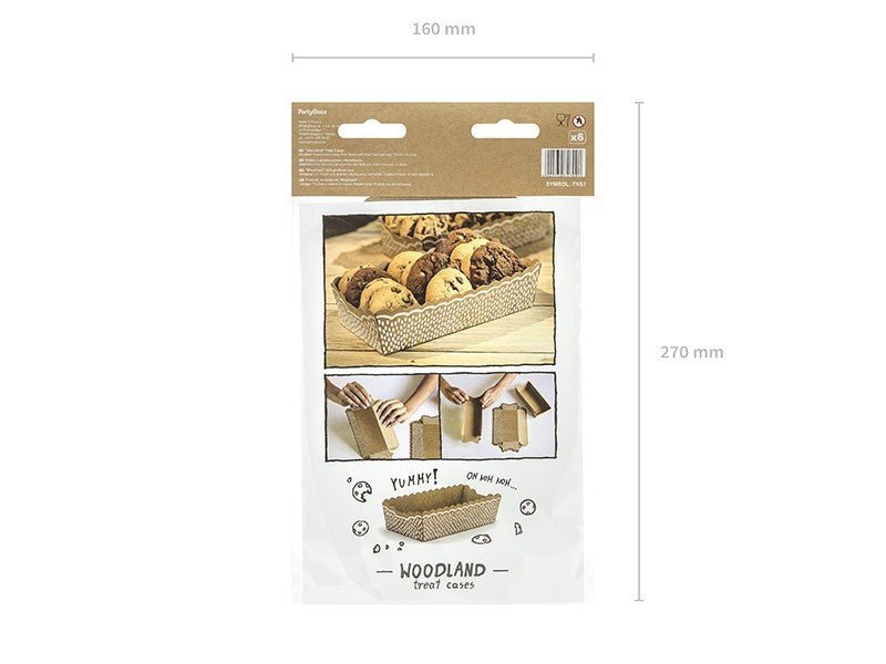Кутии за Сладки за Горско Парти, 6,6 x 15 x 4 см - Party Design