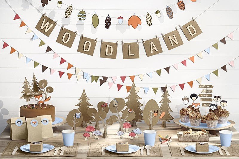 Кутии за Сладки за Горско Парти, 6,6 x 15 x 4 см - Party Design