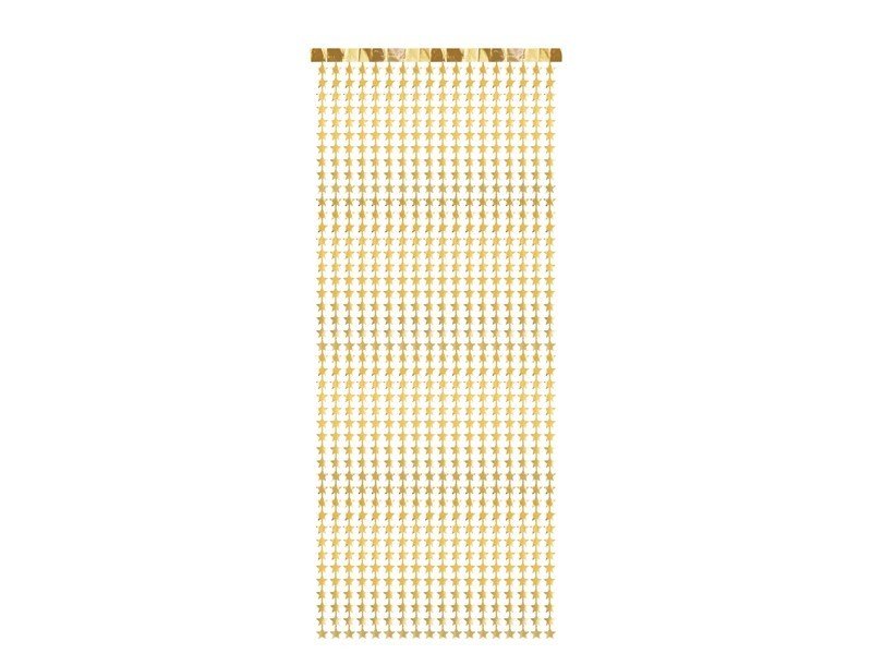 Парти Завеса на Звезди, Златно, 100x245см - Party Design