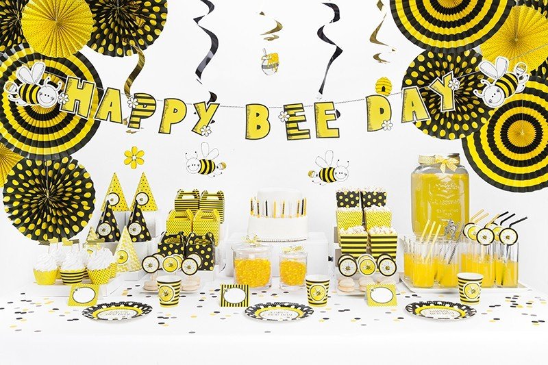Хартиен Помпон, Жълт, 25см - Party Design