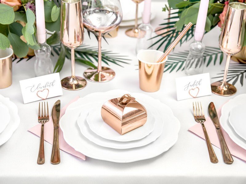 Кутии за Подаръци в Розово Злато - Party Design