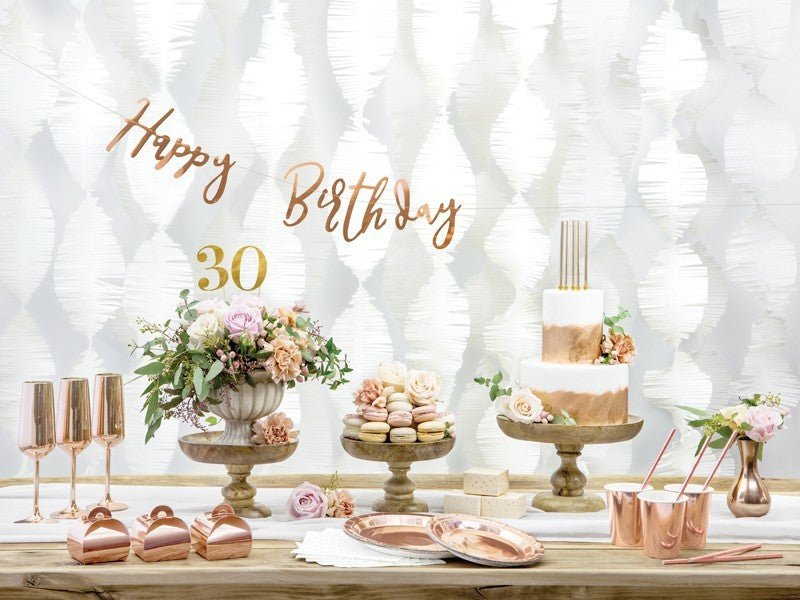 Кутии за Подаръци в Розово Злато - Party Design