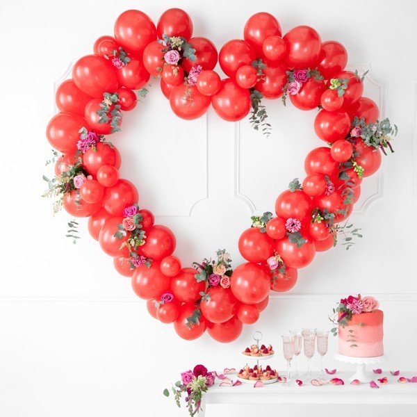 Латексови Балони Пастел, Маково Червено 12см - Party Design