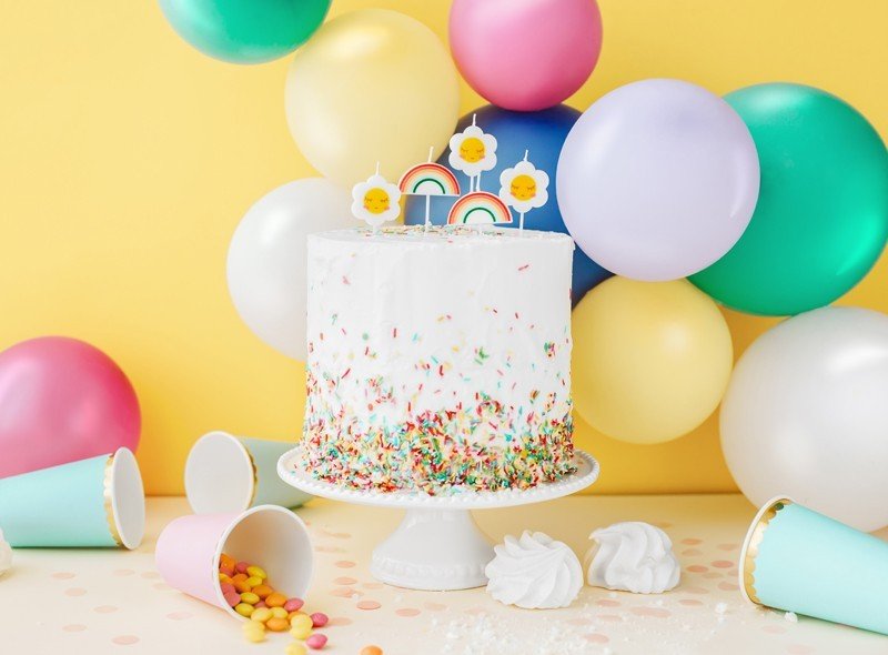 Свещички за Рожден Ден - Дъги и Маргаритки - Party Design