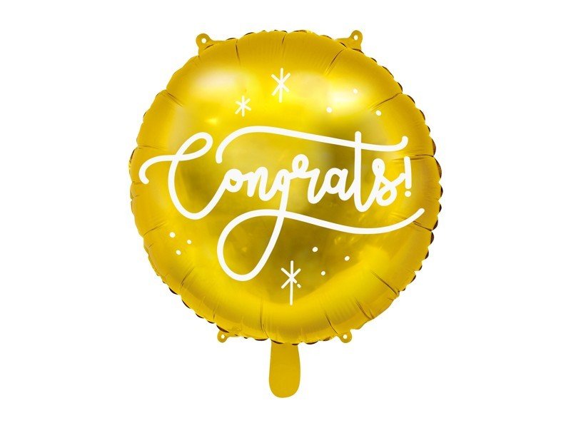 Фолиев Балон с Надпис ''Congrats!'' - Party Design