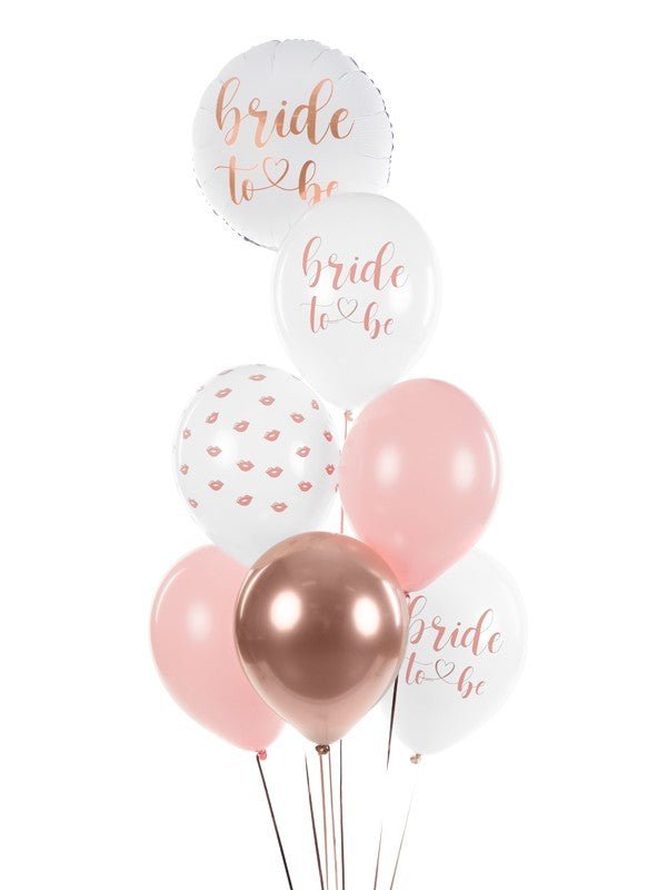 Фолиев Балон ''Bride to be'', Бял , 45см - Party Design