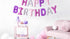 Фолиев Надпис "Happy Birthday", Разноцветен, 340х35см - Party Design