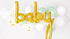 Фолиев Балон Надпис ''Baby'', Злато, 73.5x75.5см - Party Design