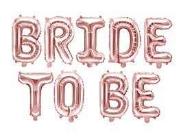Фолиев Балон Надпис ''Bride To Be'', Розово Злато - Party Design