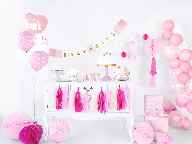 Гирлянд с Ресни в Розово и Кремаво - Party Design