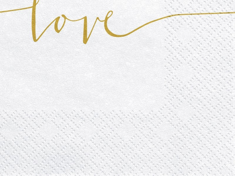 Парти Салфетки с Надпис "Love" - Party Design