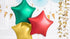 Фолиев Балон Звезда, Червена 48см - Party Design