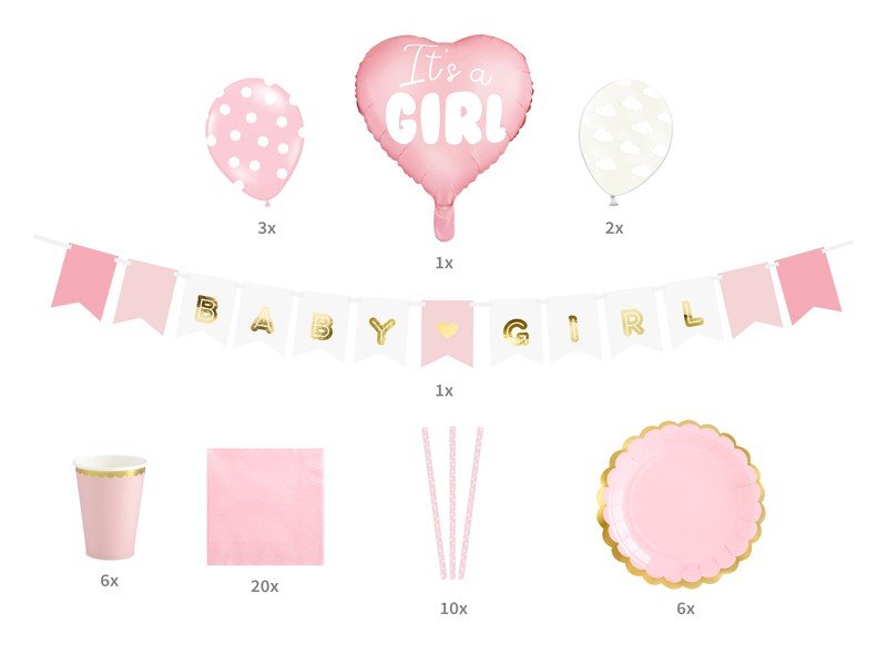 Комплект Парти Декорации - It's a Girl - Party Design