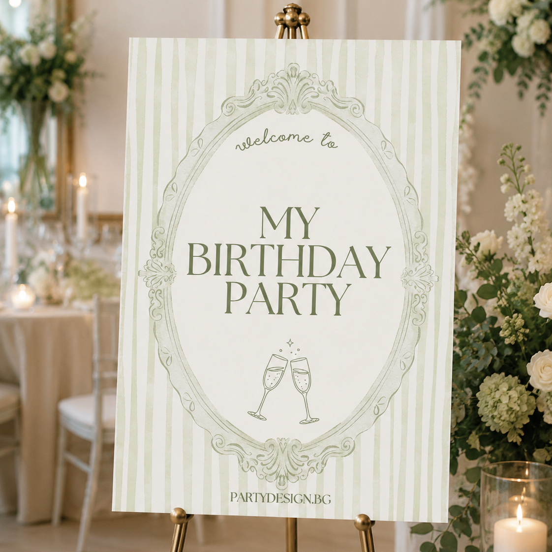 Персонализирана табела My Birthday Party