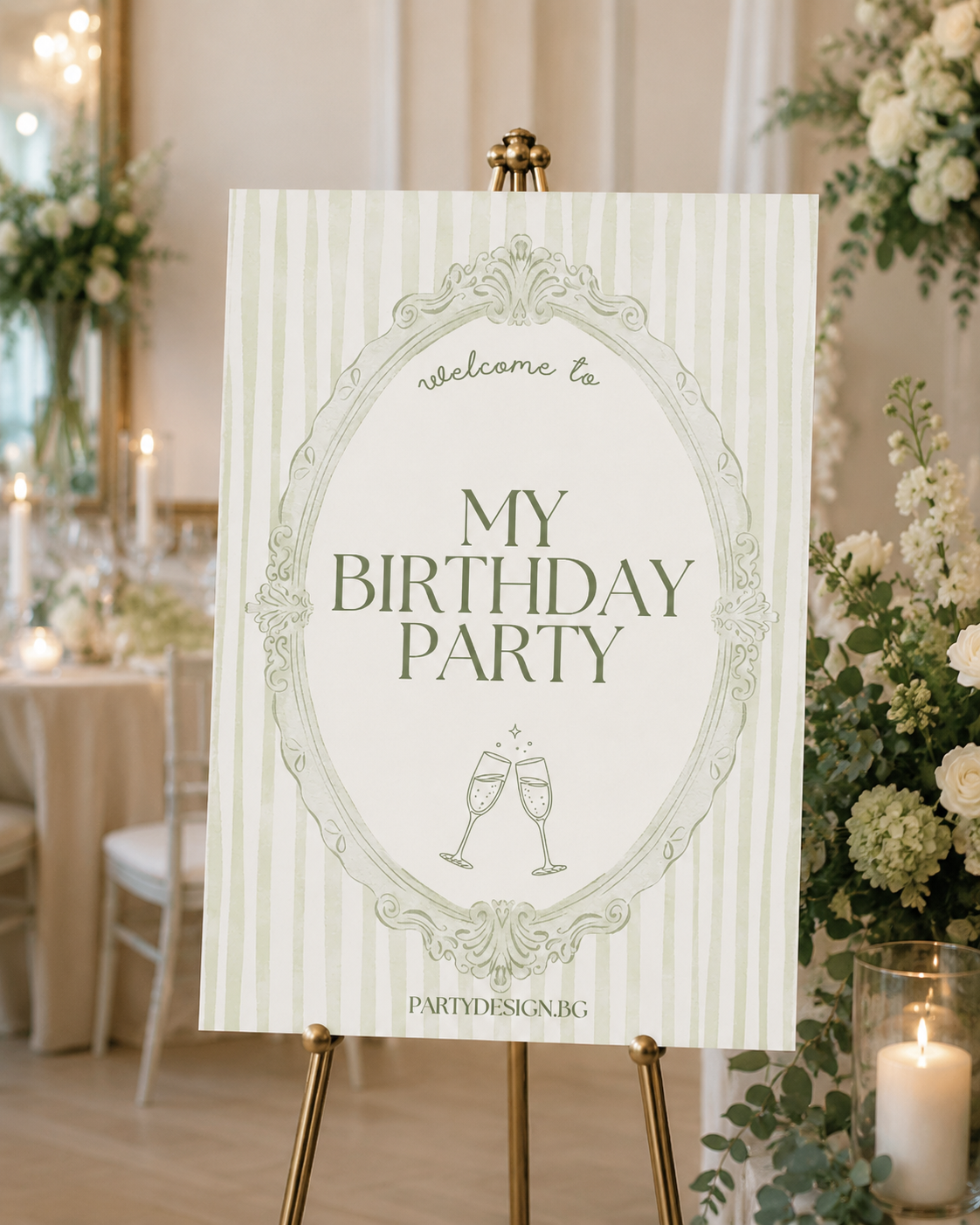 Персонализирана табела My Birthday Party
