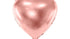 Фолиев балон сърце, розово злато, 61 см - PartyDesign
