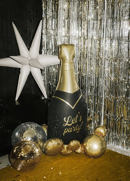 Стоящ фолиев балон бутилка Let's Party, 79 × 114 см - PartyDesign