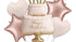Комплект фолиеви балони пастелна торта Happy Birthday, 5 броя - PartyDesign