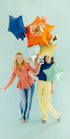 Комплект фолиеви балони Happy Birthday – звезди, 5 броя - PartyDesign