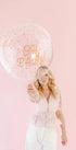 Прозрачен Bubble балон Oh Baby с бежови точки, 60 см - PartyDesign