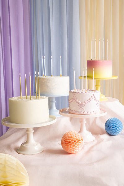 Поставка за торта, жълта, Ø 24 см - PartyDesign