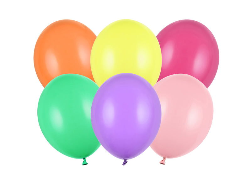 Пастелен микс от латексови балони PartyDeco, 27 см