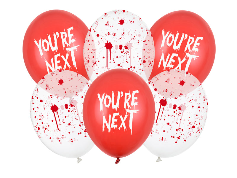 Латексови балони You're Next, 30 см, 6 броя