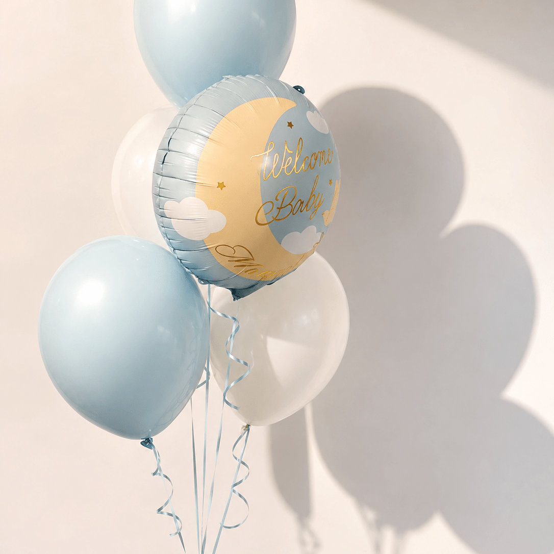 Балонен букет Baby Moonlight с хелий