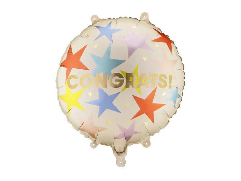 Фолиев Балон Congrats със Звезди - Party Design