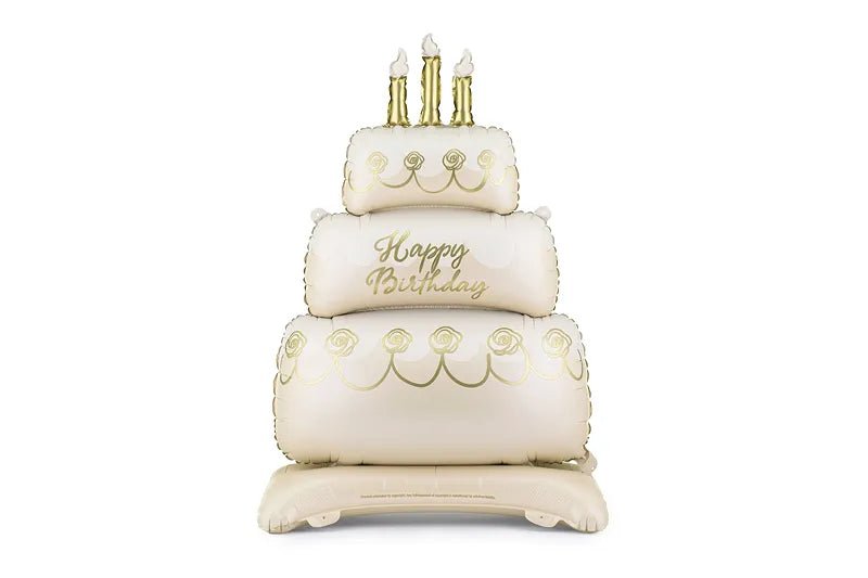 Стоящ Фолиев Балон Торта Happy Birthday - Party Design