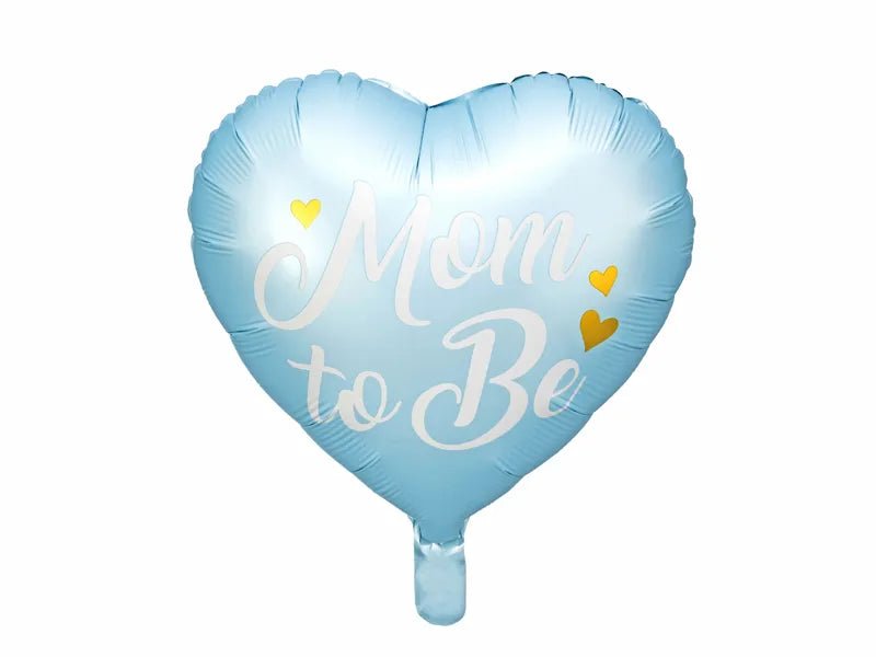 Фолиев Балон "Mom To Be", Син, 35см - Party Design